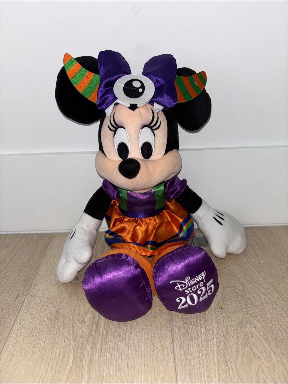 Disney Minnie Mouse Plush in Purple, Orange, Black & White